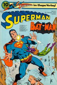 Cover Thumbnail for Superman (Egmont Ehapa, 1966 series) #22/1976