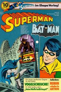 Cover for Superman (Egmont Ehapa, 1966 series) #24/1976