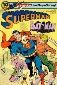 Cover for Superman (Egmont Ehapa, 1966 series) #26/1976