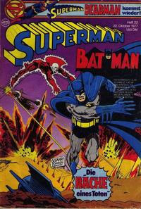 Cover for Superman (Egmont Ehapa, 1966 series) #22/1977