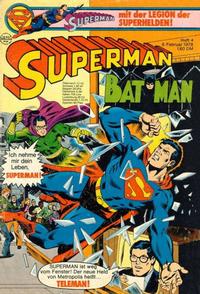 Cover Thumbnail for Superman (Egmont Ehapa, 1966 series) #4/1978
