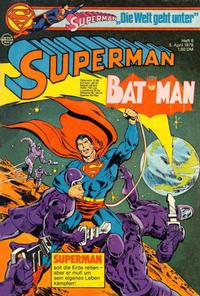 Cover Thumbnail for Superman (Egmont Ehapa, 1966 series) #8/1978