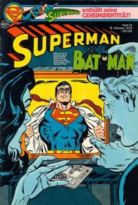 Cover Thumbnail for Superman (Egmont Ehapa, 1966 series) #22/1978