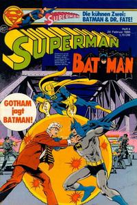 Cover Thumbnail for Superman (Egmont Ehapa, 1966 series) #4/1980