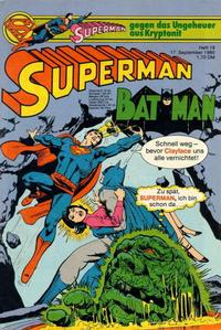 Cover Thumbnail for Superman (Egmont Ehapa, 1966 series) #19/1980