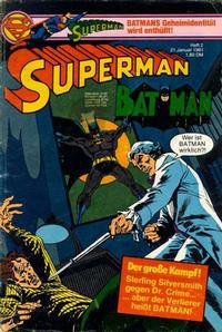 Cover Thumbnail for Superman (Egmont Ehapa, 1966 series) #2/1981