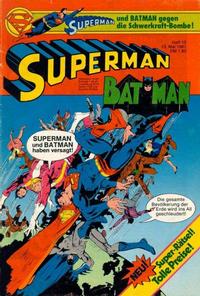 Cover Thumbnail for Superman (Egmont Ehapa, 1966 series) #10/1981