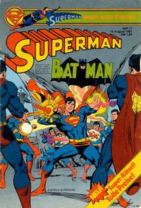 Cover Thumbnail for Superman (Egmont Ehapa, 1966 series) #17/1981