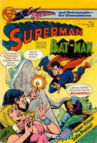 Cover Thumbnail for Superman (Egmont Ehapa, 1966 series) #4/1982