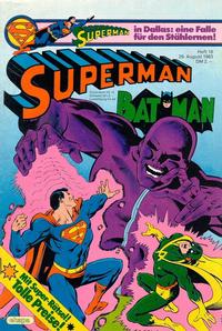Cover Thumbnail for Superman (Egmont Ehapa, 1966 series) #18/1983