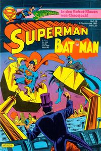 Cover Thumbnail for Superman (Egmont Ehapa, 1966 series) #19/1985