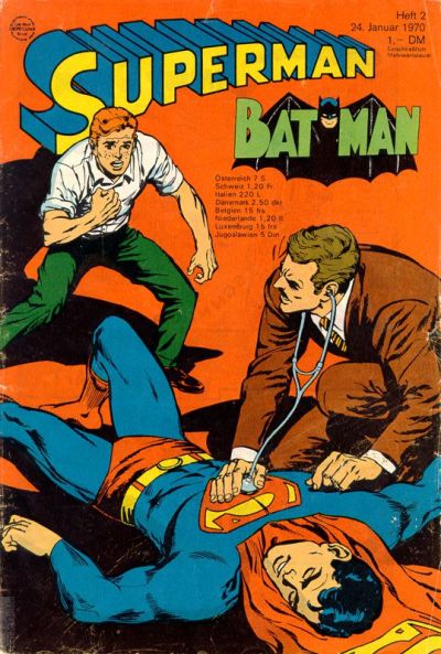 Cover for Superman (Egmont Ehapa, 1966 series) #2/1970