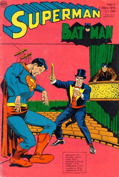 Cover for Superman (Egmont Ehapa, 1966 series) #5/1970