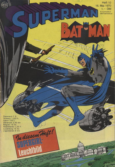 Cover for Superman (Egmont Ehapa, 1966 series) #10/1970