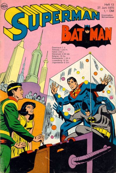 Cover for Superman (Egmont Ehapa, 1966 series) #13/1970