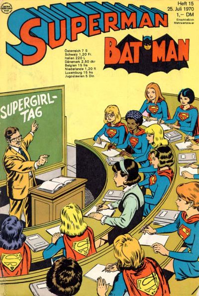 Cover for Superman (Egmont Ehapa, 1966 series) #15/1970