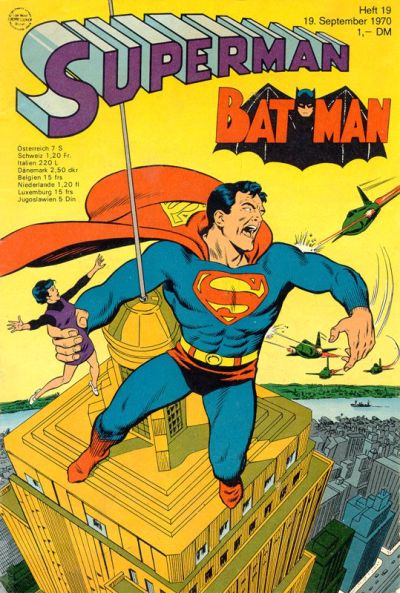 Cover for Superman (Egmont Ehapa, 1966 series) #19/1970