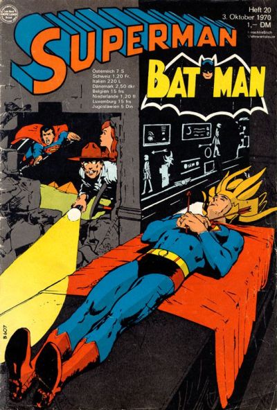 Cover for Superman (Egmont Ehapa, 1966 series) #20/1970