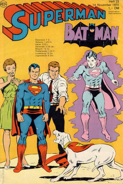 Cover for Superman (Egmont Ehapa, 1966 series) #23/1970