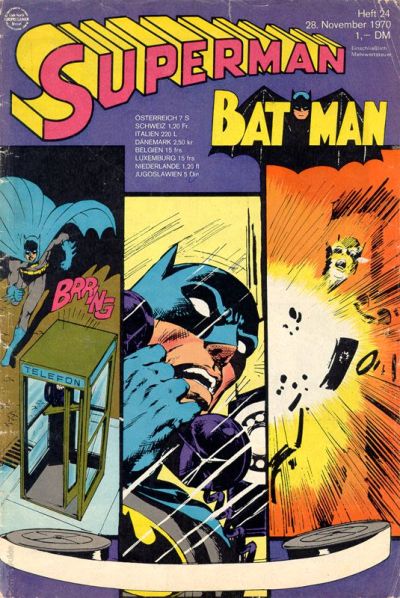 Cover for Superman (Egmont Ehapa, 1966 series) #24/1970