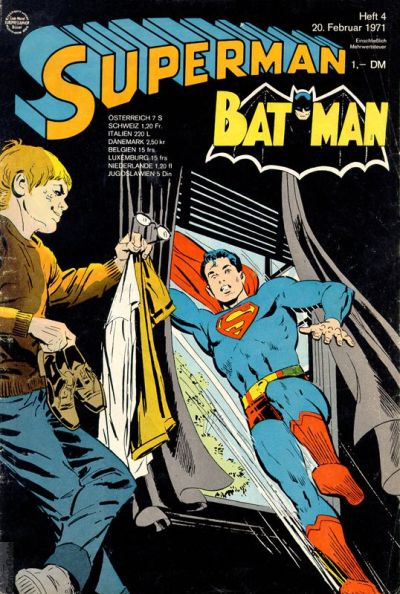 Cover for Superman (Egmont Ehapa, 1966 series) #4/1971