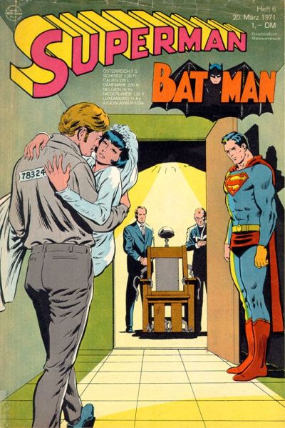 Cover for Superman (Egmont Ehapa, 1966 series) #6/1971