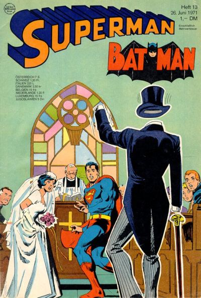 Cover for Superman (Egmont Ehapa, 1966 series) #13/1971