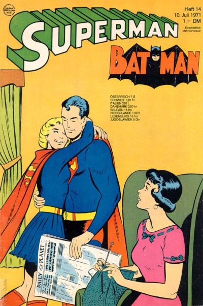 Cover for Superman (Egmont Ehapa, 1966 series) #14/1971