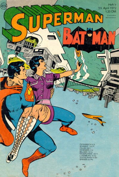 Cover for Superman (Egmont Ehapa, 1966 series) #9/1972