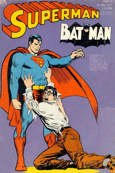 Cover for Superman (Egmont Ehapa, 1966 series) #11/1972