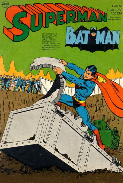 Cover for Superman (Egmont Ehapa, 1966 series) #14/1972