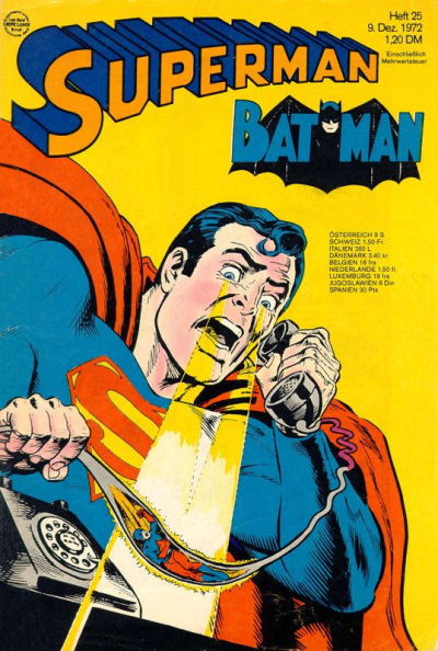 Cover for Superman (Egmont Ehapa, 1966 series) #25/1972