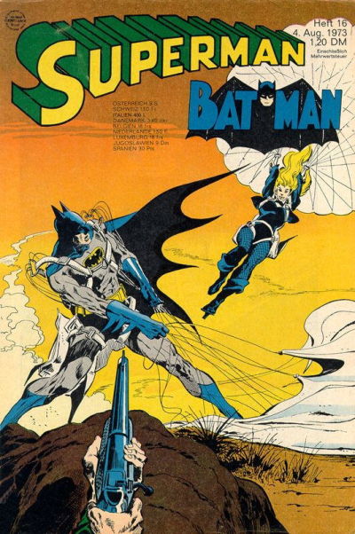 Cover for Superman (Egmont Ehapa, 1966 series) #16/1973