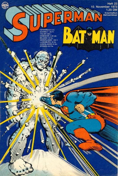 Cover for Superman (Egmont Ehapa, 1966 series) #23/1973