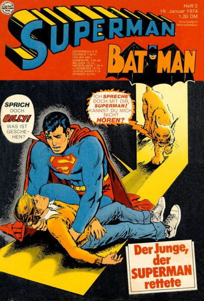 Cover for Superman (Egmont Ehapa, 1966 series) #2/1974