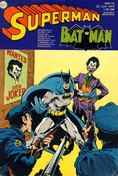 Cover for Superman (Egmont Ehapa, 1966 series) #13/1974