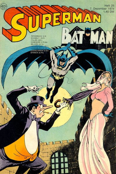 Cover for Superman (Egmont Ehapa, 1966 series) #25/1974