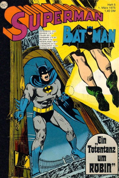 Cover for Superman (Egmont Ehapa, 1966 series) #5/1975