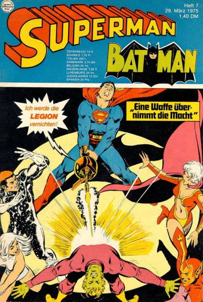 Cover for Superman (Egmont Ehapa, 1966 series) #7/1975