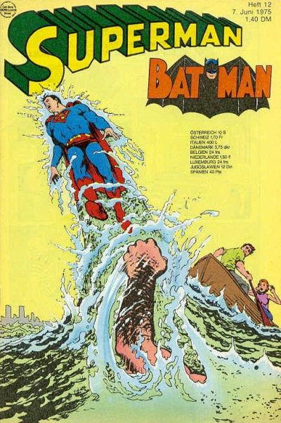 Cover for Superman (Egmont Ehapa, 1966 series) #12/1975