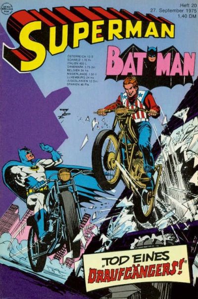 Cover for Superman (Egmont Ehapa, 1966 series) #20/1975