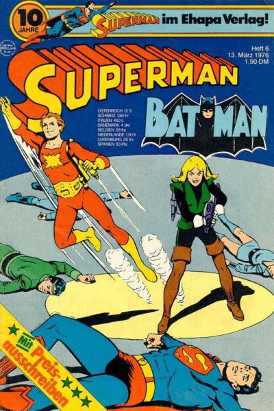 Cover for Superman (Egmont Ehapa, 1966 series) #6/1976