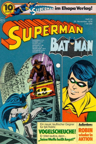 Cover for Superman (Egmont Ehapa, 1966 series) #24/1976
