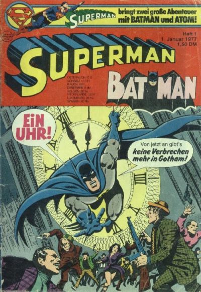 Cover for Superman (Egmont Ehapa, 1966 series) #1/1977
