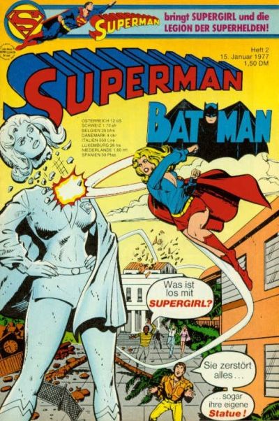 Cover for Superman (Egmont Ehapa, 1966 series) #2/1977