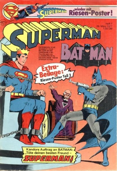Cover for Superman (Egmont Ehapa, 1966 series) #7/1977
