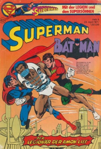 Cover for Superman (Egmont Ehapa, 1966 series) #9/1977