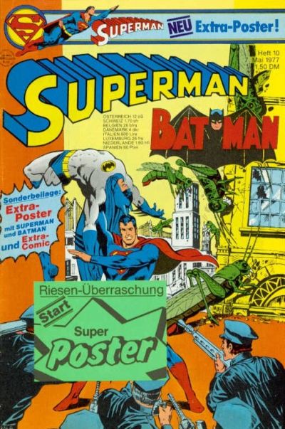 Cover for Superman (Egmont Ehapa, 1966 series) #10/1977