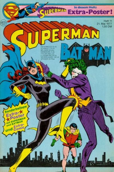 Cover for Superman (Egmont Ehapa, 1966 series) #11/1977