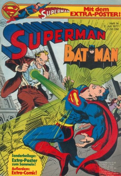 Cover for Superman (Egmont Ehapa, 1966 series) #14/1977